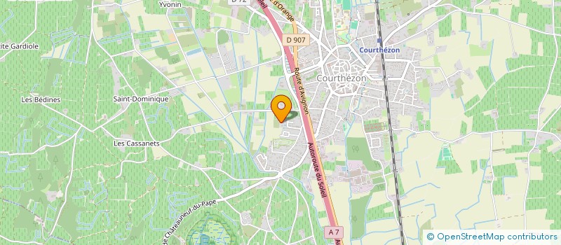 localisation de l'entreprise MADAME CLAUDIE VAQUE  COURTHEZON