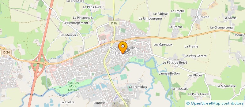 localisation de l'entreprise MADAME CLAUDIE VARLET  NOYAL-CHATILLON-SUR-SEICHE