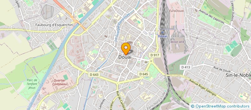 localisation de l'entreprise MADAME CLAUDIE VERCUCQUE à DOUAI