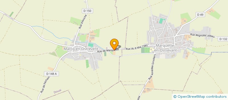 localisation de l'entreprise MADAME CLAUDIE WOITRAIN  MARCQ-EN-OSTREVENT