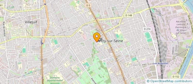 localisation de l'entreprise MADAME CLAUDINA DA SILVA MOREIRA  VITRY-SUR-SEINE