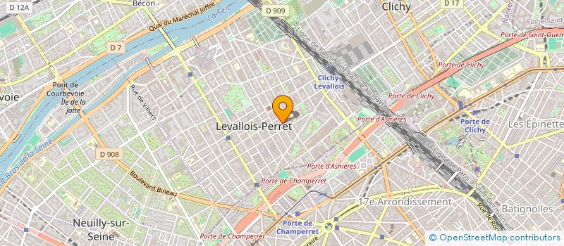 localisation de l'entreprise MADAME CLAUDINE ALEXANDRE à LEVALLOIS-PERRET