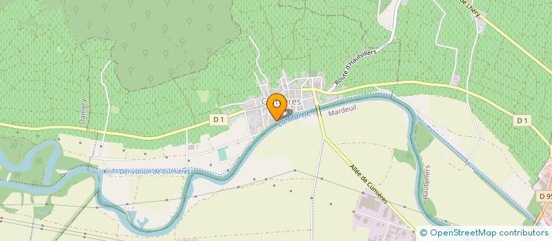 localisation de l'entreprise MADAME CLAUDINE ALEXANDRE  CUMIERES