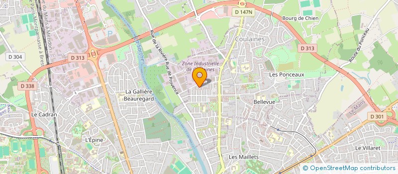 localisation de l'entreprise MADAME CLAUDINE ALOA à COULAINES