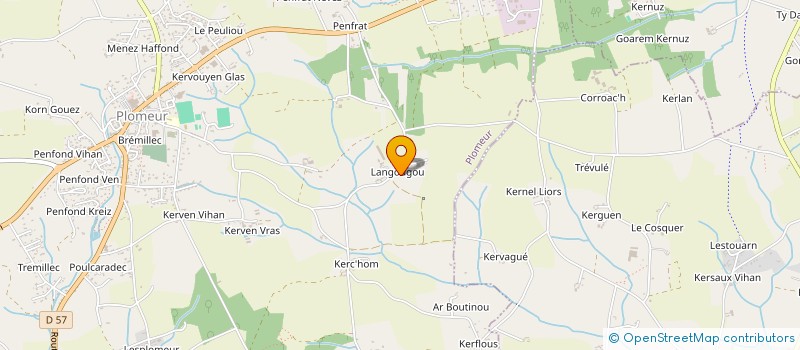 localisation de l'entreprise MADAME CLAUDINE ANDRO  PLOMEUR