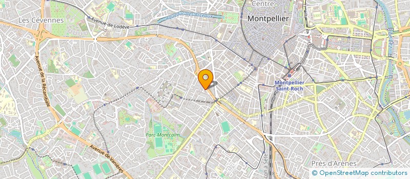 localisation de l'entreprise MADAME CLAUDINE ARROU à MONTPELLIER