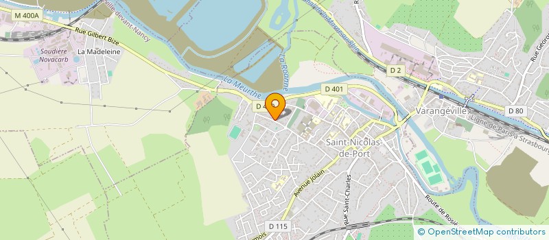 localisation de l'entreprise MADAME CLAUDINE AUBERTIN  SAINT-NICOLAS-DE-PORT