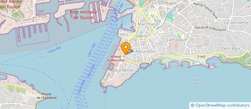 localisation de l'entreprise MADAME CLAUDINE AUBIN  TOULON