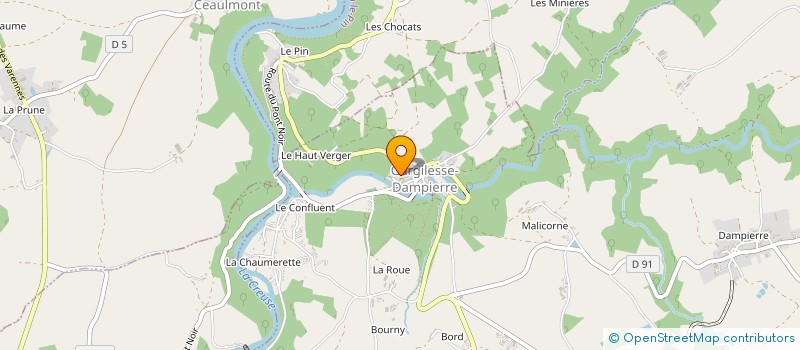 localisation de l'entreprise MADAME CLAUDINE AUBRUN à ORSENNES