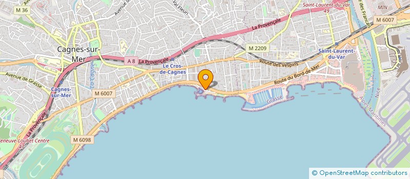 localisation de l'entreprise MADAME CLAUDINE AUDIBERTI  CAGNES SUR MER