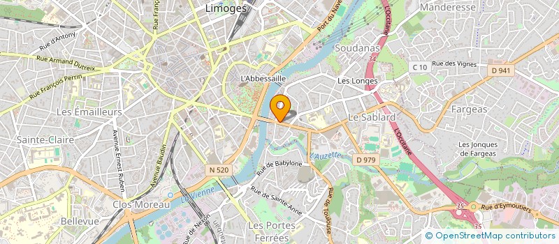 localisation de l'entreprise MADAME CLAUDINE AUDOIN à LIMOGES