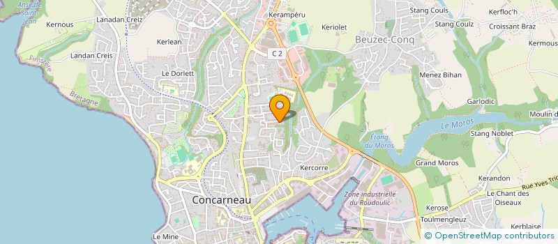 localisation de l'entreprise MADAME CLAUDINE AUFFRET  CONCARNEAU