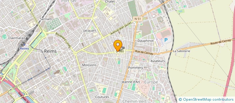 localisation de l'entreprise MADAME CLAUDINE AUGE à REIMS