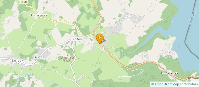 localisation de l'entreprise MADAME CLAUDINE BACHELLERIE  SARROUX - SAINT JULIEN