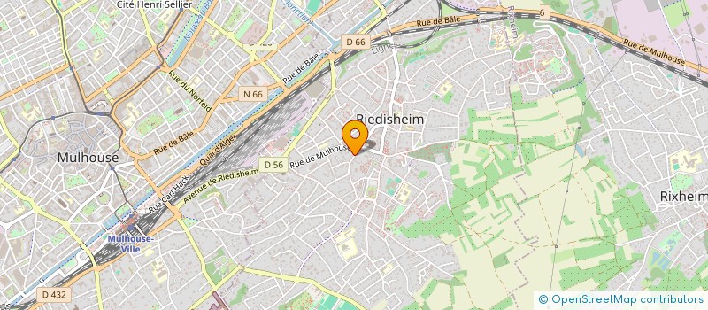 localisation de l'entreprise MADAME CLAUDINE BADER  RIEDISHEIM