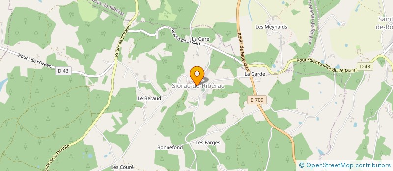 localisation de l'entreprise MADAME CLAUDINE BAGOUET  ALLEMANS