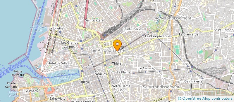 localisation de l'entreprise MADAME CLAUDINE BAISSIERE à MARSEILLE