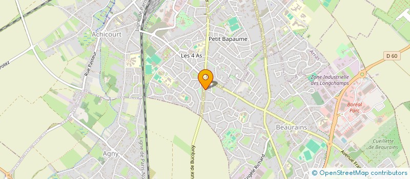 localisation de l'entreprise MADAME CLAUDINE BALLER  BEAURAINS