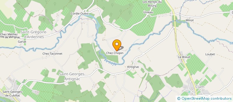 localisation de l'entreprise MADAME CLAUDINE BARDIN  MARIGNAC