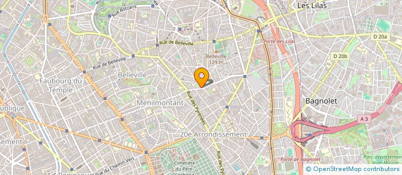 localisation de l'entreprise MADAME CLAUDINE BATAILLE  PARIS