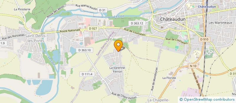 localisation de l'entreprise MADAME CLAUDINE BAUCHET à LA CHAPELLE-DU-NOYER