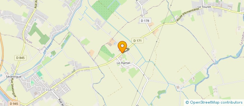 localisation de l'entreprise MADAME CLAUDINE BAZON  BEUVRY