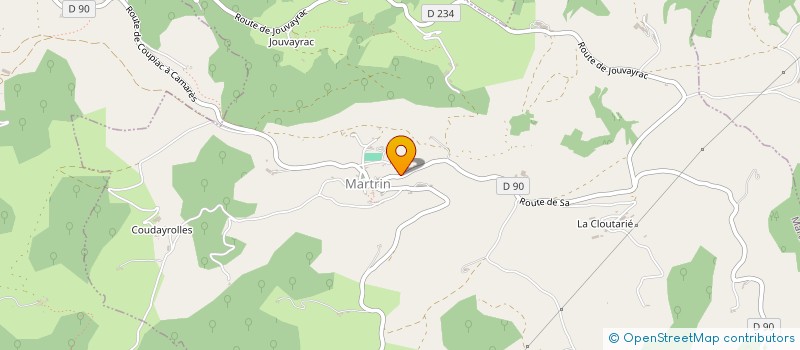 localisation de l'entreprise MADAME CLAUDINE BEL à LA BASTIDE-SOLAGES