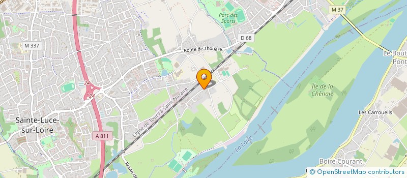 localisation de l'entreprise MADAME CLAUDINE BENARAB  SAINTE-LUCE-SUR-LOIRE