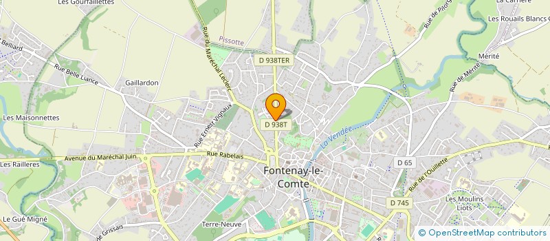 localisation de l'entreprise MADAME CLAUDINE BICHON  FONTENAY-LE-COMTE