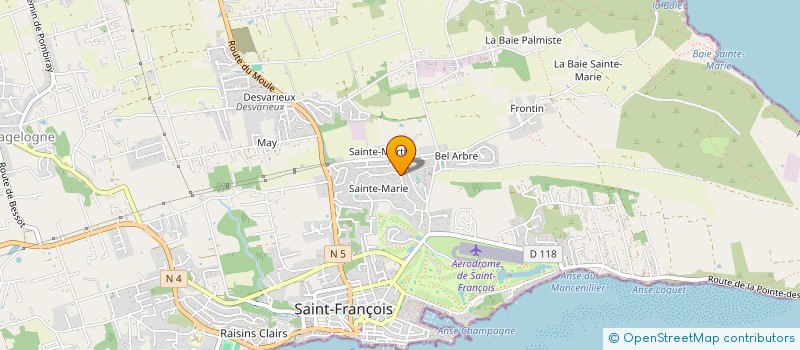 localisation de l'entreprise MADAME CLAUDINE BIGARD  SAINT-FRANCOIS