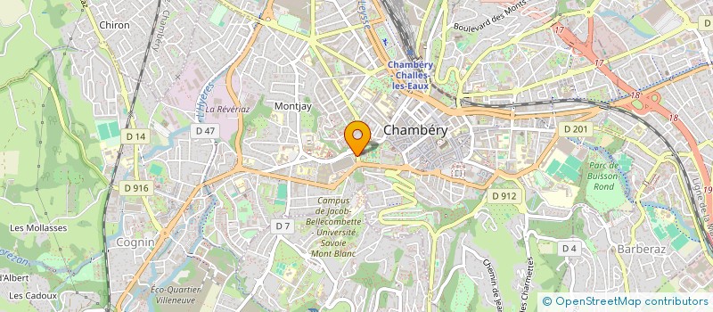localisation de l'entreprise MADAME CLAUDINE BILLET à CHAMBERY