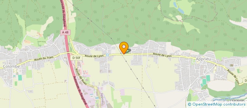 localisation de l'entreprise MADAME CLAUDINE BLANCHET  APPRIEU