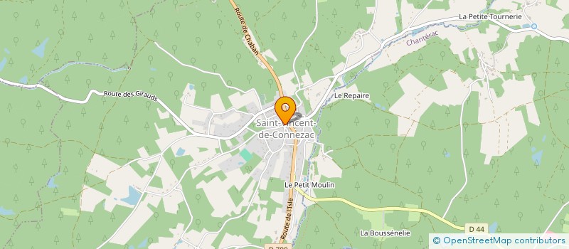 localisation de l'entreprise MADAME CLAUDINE BLEMAND RAVIART  SAINT-VINCENT-DE-CONNEZAC