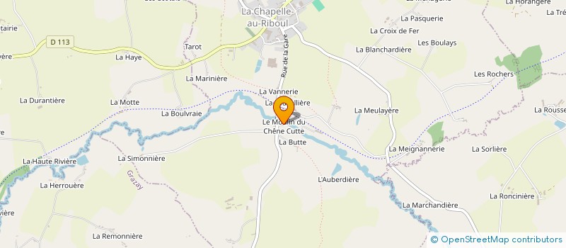 localisation de l'entreprise MADAME CLAUDINE BLUSSEAU  LA CHAPELLE-AU-RIBOUL