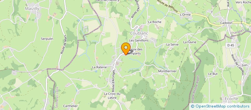 localisation de l'entreprise MADAME CLAUDINE BOBY  COUBLANC