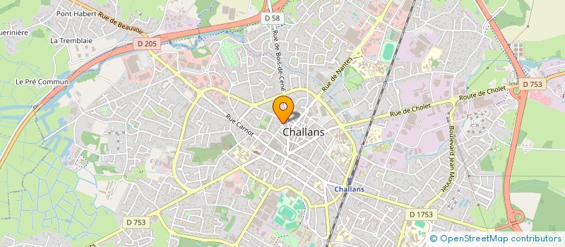 localisation de l'entreprise MADAME CLAUDINE BONGARD à CHALLANS