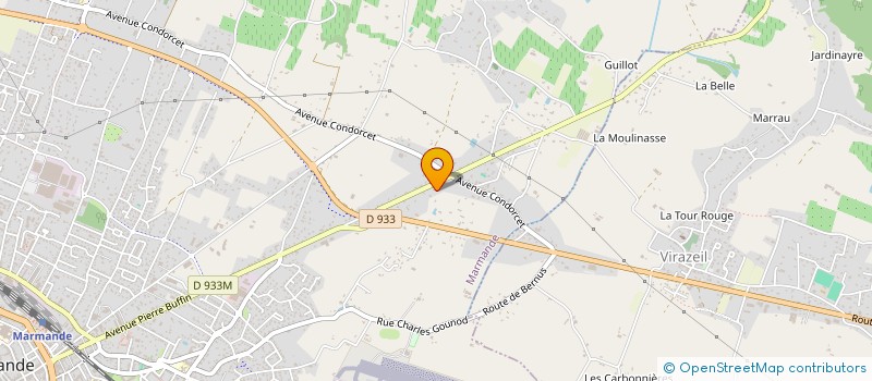 localisation de l'entreprise MADAME CLAUDINE BONOTTO  MARMANDE