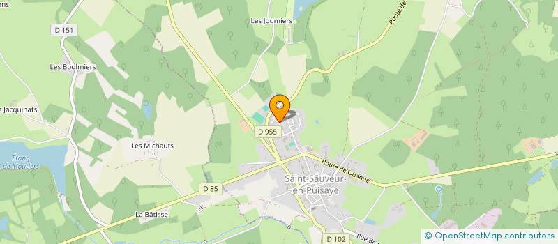 localisation de l'entreprise MADAME CLAUDINE BORDERIEUX  SAINT-SAUVEUR-EN-PUISAYE