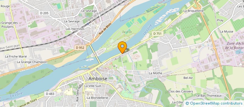 localisation de l'entreprise MADAME CLAUDINE BOUCHAUD  AMBOISE