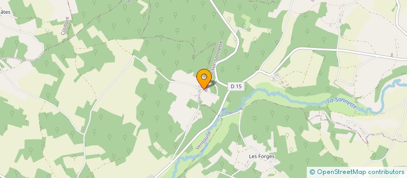 localisation de l'entreprise MADAME CLAUDINE BOUCHAUD à BEAULIEU-SUR-SONNETTE