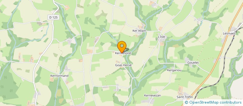 localisation de l'entreprise MADAME CLAUDINE BOUGEANT  CALLAC