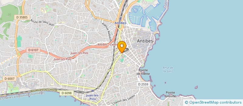 localisation de l'entreprise MADAME CLAUDINE BOULAY à ANTIBES