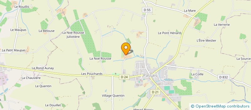 localisation de l'entreprise MADAME CLAUDINE BOULENT à SAINT-MARS D EGRENNE
