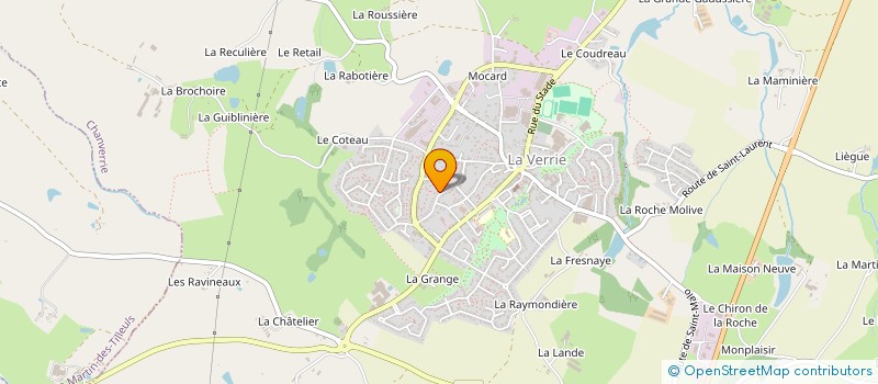 localisation de l'entreprise MADAME CLAUDINE BOURASSEAU  CHANVERRIE