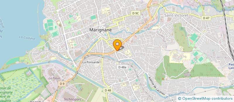 localisation de l'entreprise MADAME CLAUDINE BOURGAULT à MARIGNANE