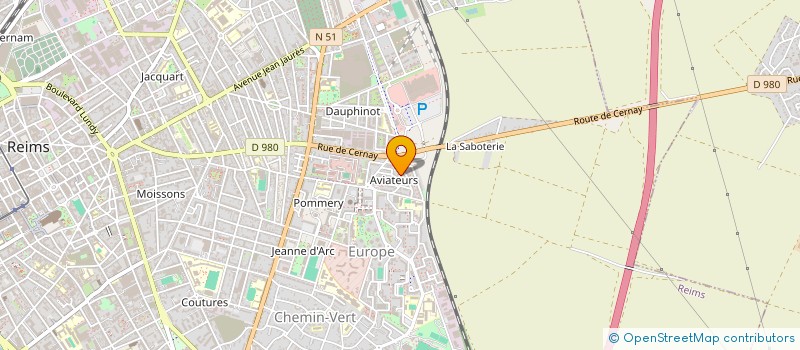 localisation de l'entreprise MADAME CLAUDINE BOURGOIS  REIMS