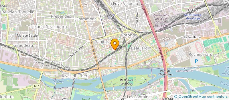 localisation de l'entreprise MADAME CLAUDINE BOURNAND  TOURS