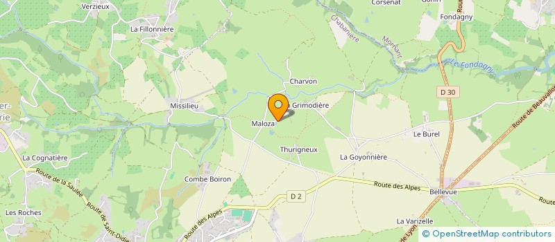 localisation de l'entreprise MADAME CLAUDINE BOUTEILLE  CHABANIERE