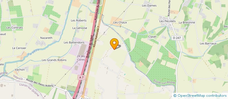 localisation de l'entreprise MADAME CLAUDINE BOUVIER  LIVRON SUR DROME