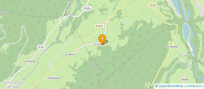 localisation de l'entreprise MADAME CLAUDINE BOUVIER  BELLECOMBE-EN-BAUGES